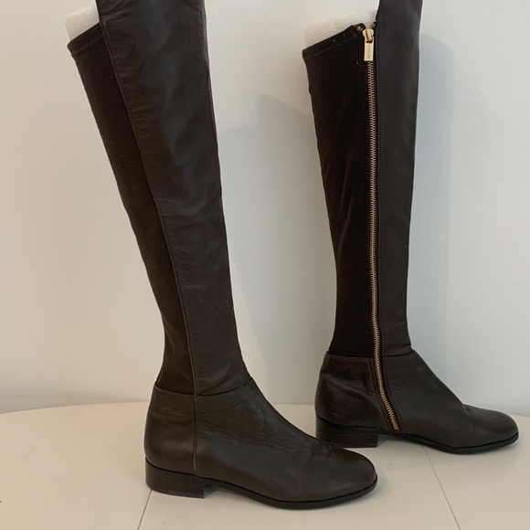 Michael Kors Brown Leather Tall Boots - size 6 - like new! - Picture 7 of 14